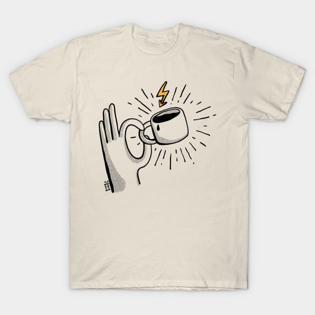 Coffee Jolt ( dark) T-Shirt by Tania Tania